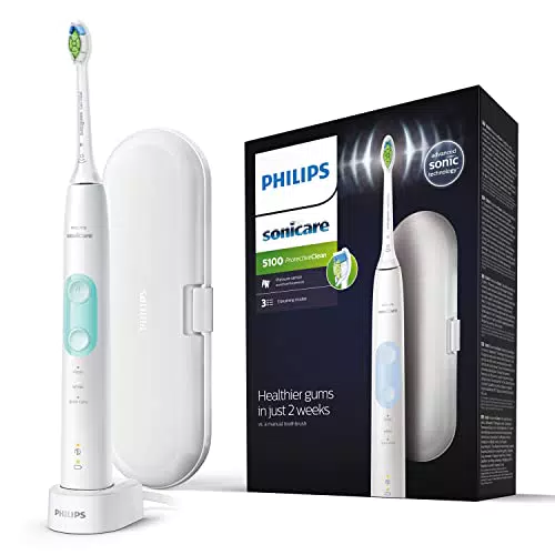 Philips 5100 series HX6857/28 spazzolino elettrico Adulto Spazzolino elettrico sonico Colore menta
