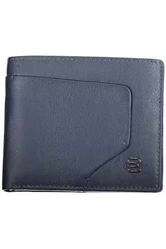 PIQUADRO Akron, Portafoglio in Pelle Uomo, Blu
