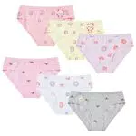 POWER FLOWER Slip Cotone per Ragazze Comode Mutande Ragazze per Taglia 2-12 Anni