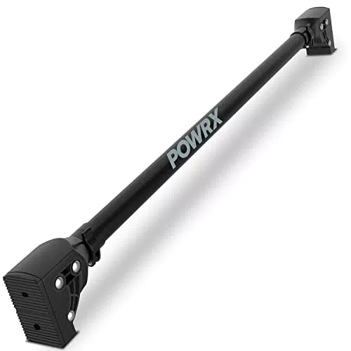 POWRX Barra trazioni porta - Sbarra regolabile con sgancio rapido Ideale per esercizi di Pull Up - Impugnatura antiscivolo