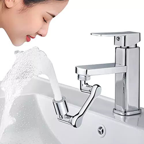 Prolunga rubinetto bagno ZAKAZAKA Rubinetto di Prolunga Multifunzionale Girevole a 1440 Gradi 2 funzioni di spruzzo