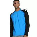 Puma 4063699455007 teamLIGA Training Sweat Maglione Electric Blue Lemonade/Puma Black