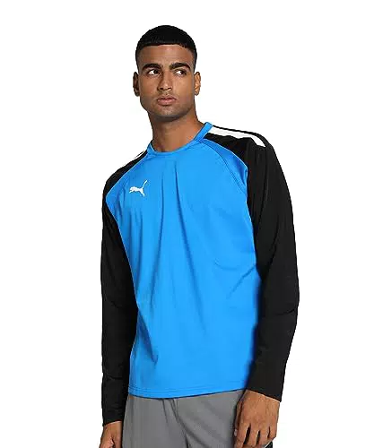 Puma 4063699455007 teamLIGA Training Sweat Maglione Electric Blue Lemonade/Puma Black