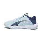 PUMA Accelera Jr, Scarpe da Pallamano, Argento Cielo Persiano Blu Bianco
