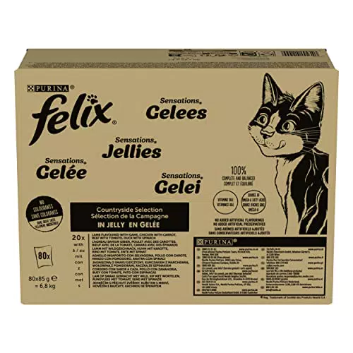 Purina Felix Sensations Cibo Umido per Gatti con Manzo