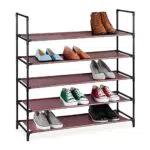 Relaxdays Scarpiera in TNT con Sistema ad Incastro, a 5 Livelli