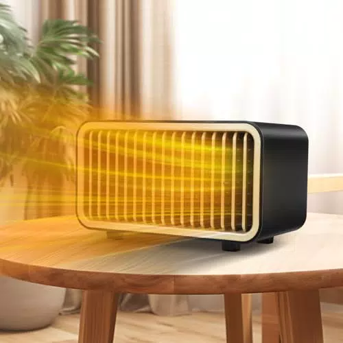 Riscaldatore elettrico, zootop riscaldatore portatile con protezione dal surriscaldamento Termoventilatore a basso consumo energetico Riscaldatore silenzioso per soggiorno domestico interno