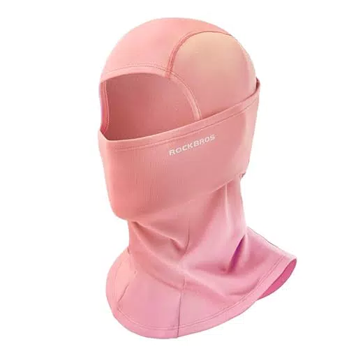 ROCKBROS Passamontagna Moto Invernale Termico con Pile Balaclava Sottocasco Caldo Multifunzionale per Ciclismo Sci Antivento Traspirante Unisex Taglia Unica Logo Riflettente