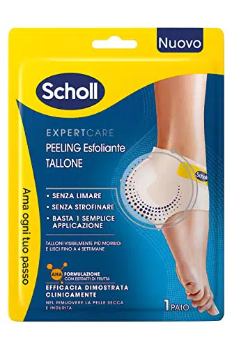 Scholl Expertcare Peeling Esfoliante, Maschera Piedi Visibilmente più Morbidi fino a 4 Settimane