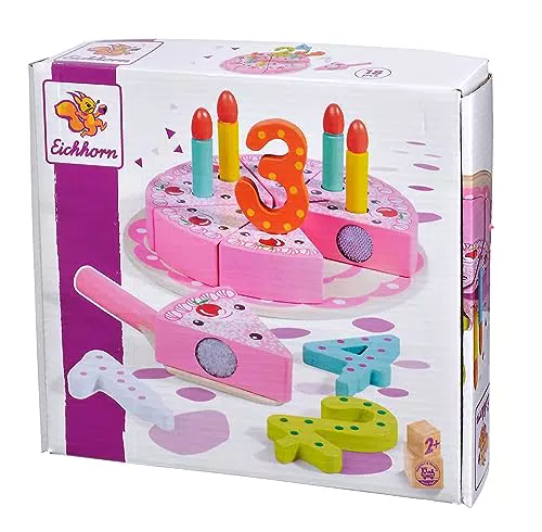 Simba Holz Eichhorn 100003729 Torta di Compleanno in Legno con i Numeri