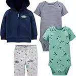 Simple Joys by Carter's Completo Giacca, Pantaloni e Body in 4 Pezzi Bimbo