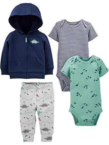 Simple Joys by Carter's Completo Giacca, Pantaloni e Body in 4 Pezzi Bimbo