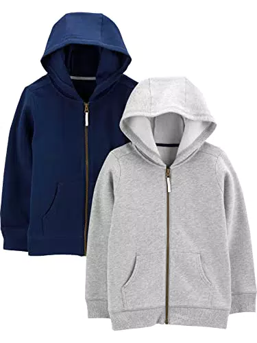 Simple Joys by Carter's Felpe con Cappuccio in Pile con Zip a Tutta Lunghezza Bimbo