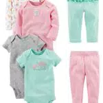 Simple Joys by Carter's Set Body e Pantaloni, 6 Pezzi Bimba