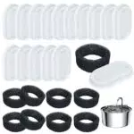 SLFYEE Fontana per gatti in acciaio inox, 3, 2 litri