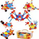 Smarkids gioco di costruzione per bambini 160pcs, giocattoli da costruzione Puzzle 3D blocchi di costruzione mattoncini per la prima infanzia Regali giocattoli bambino 3 4 5 6 7 8 9 10 anni educativi