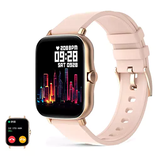 Smartwatch Effettua e ricevi chiamate, attività di fitness Smart Watch Uomo Donna con contapassi IP67 Orologio impermeabile con musica locale Assistente vocale Compatibile con Android iOS