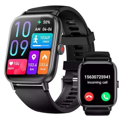 Smartwatch Uomo Donna, 1.85" Orologio Smartwatch Effettua/Risposta Chiamate Bluetooth
