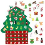 SPORWAY Albero di Natale in feltro, fai da te in feltro per bambini