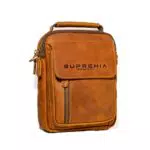 SUPREMIA Borsello Uomo Tracolla Tracolla Uomo Vera Pelle - Pochette Uomo Borsello Uomo a Mano Marsupio Uomo -regali per uomo