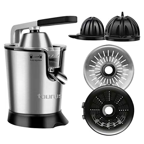 Taurus Easy Press Spremiagrumi Elettrico, Inox, Acciaio Inossidabile