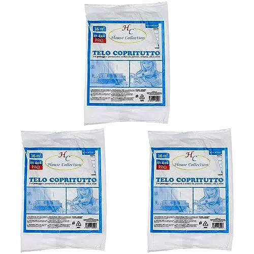 Telo copritutto, tinteggiatura ristrutturazione, nylon polietilene