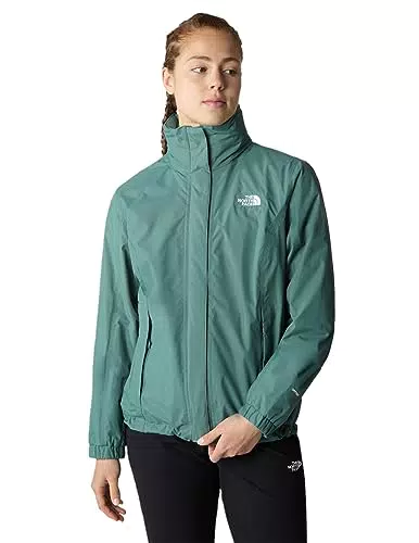 The North Face - Giacca da Donna Resolve - Giacca da Trekking Impermeabile e Traspirante - Dark Sage -