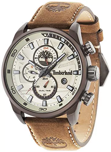 Timberland Orologio Cronografo Quarzo Uomo con Cinturino in Pelle TBL14816JLBN.07