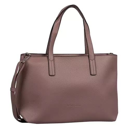 TOM TAILOR bags Marla Damen Shopper Umhängetasche Reißverschluss Mittelgroß Rosa
