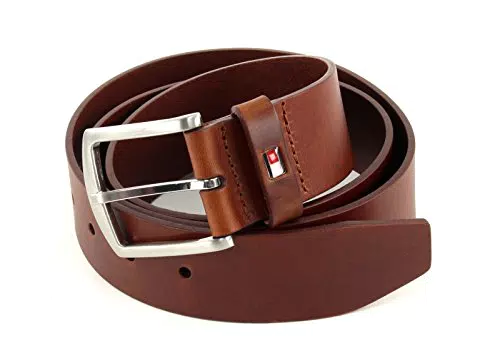 Tommy Hilfiger Cintura Uomo New Denton 4.0 Belt Cintura in Pelle
