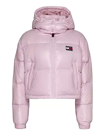 Tommy Hilfiger Piumino Alaska Puffed da Donna - Rosa Modello DW0DW16572 Sintetico S