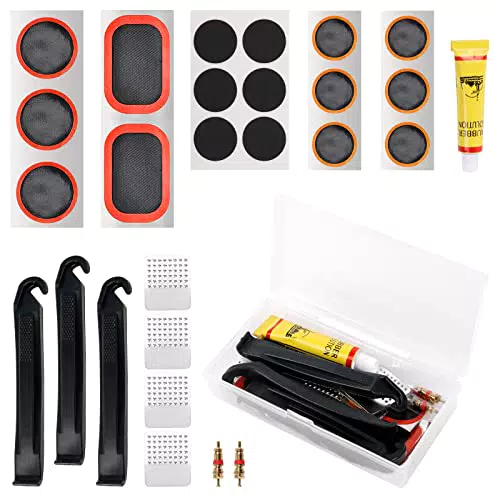 TYEQWT Kit di Riparazione Patch per Pneumatici per Bici