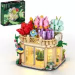 VEPOWER Succulents Building Sets Costruisci un Pezzo da Esposizione di Piante Grasse Per la Casa o L'ufficio Adatto ai bambini dagli 8 anni in su Regalo per la ragazza