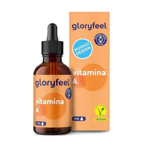 Vitamina A Gocce 3.333 UI 1.000µg, Integratore Vitamina A Pura 50 ml