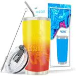 VSREI Tazza termica in acciaio inox, isolata sottovuoto