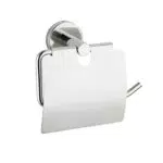 WENKO 20217100 Portarrollos Mural Bosio Shine, con tapa