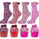 YSense Snug Donna Regalo Inverno Calze Calzini Natalizi Ragazza Cupcake Calzini Termici Divertenti Accessori