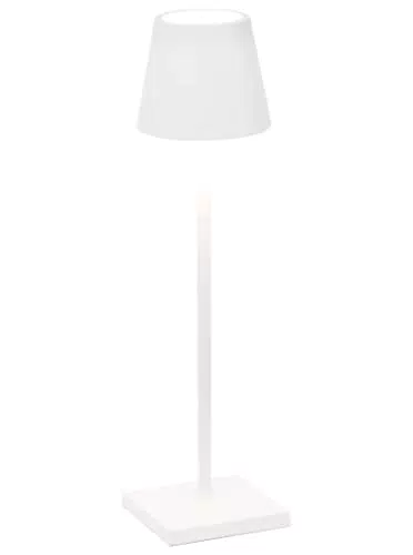 Zafferano, Lampada Poldina Micro, Lampada da Tavolo Ricaricabile e Senza Fili con Controllo Touch