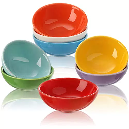 ZENFUN Set di 8 ciotole da dessert in ceramica, ciotole da 99.2 g