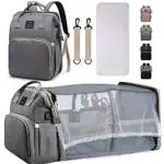 ZIOSINM Zaino Fasciatoio con Fasciatoio Portatile, Borsa Fasciatoio con Letto