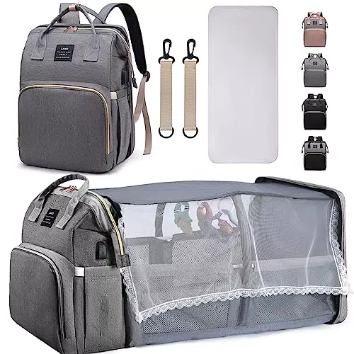 ZIOSINM Zaino Fasciatoio con Fasciatoio Portatile, Borsa Fasciatoio con Letto