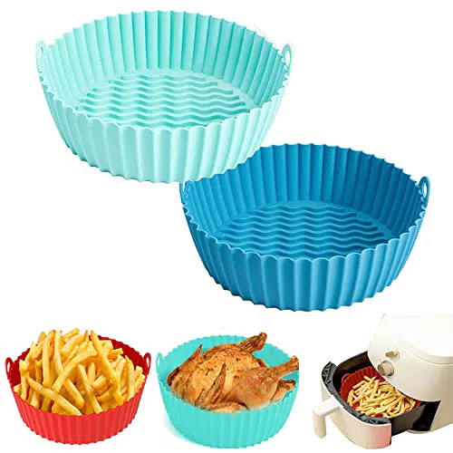 2 PezzoTeglie per Friggitrice ad Aria, Accessori per Friggitrice ad Aria in Silicone