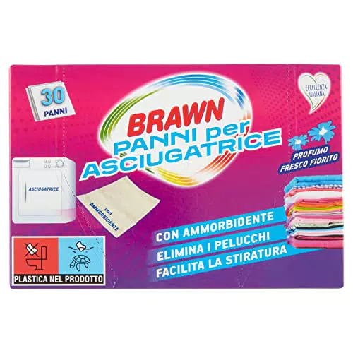 30 Panni profumati per asciugatrice con ammorbidente, profumo fresco fiorito