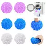 6 Pezzi Palline Lavatrice Palline per Asciugatrice E Lavatrice Riutilizzabili Palle per Bucato Palline per Asciugatrice per Ammorbidente Naturale Antistatica Velocizza Asciugatura