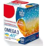 ACT Omega 3 con 1 Gr Olio di Pesce Rosso, 60 Perle, 82.5 Grammi