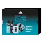 Adidas, Confezione Regalo Ice Dive, Eau de Toilette Uomo 100 ml