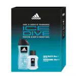 Adidas, Confezione Regalo Uomo Ice Dive, Eau de Toilette 50 ml e Gel Doccia Bagnoschiuma 3in1 250 ml