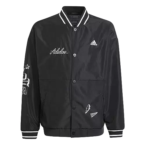 adidas IA1602 J BLUV Q3 WVJKT Giacca Unisex Bambino black/white/white Taglia 1314