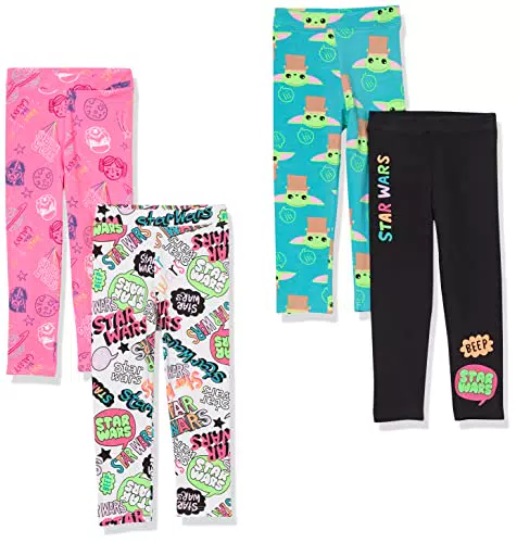 Amazon Essentials Disney Star Wars, Frozen, Princess Leggings Ragazze Bambino Prima Infanzia