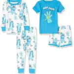 Amazon Essentials Set pigiama coordinato, Monster&co, 11-12 Anni